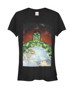 Junior’s Marvel Hulk Earth Stress Ball T-Shirt