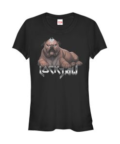 Junior’s Marvel Inhumans Grumpy Lockjaw T-Shirt