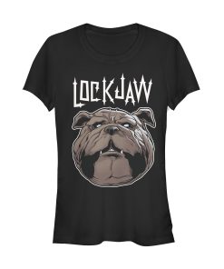Junior’s Marvel Inhumans Lockjaw Face T-Shirt