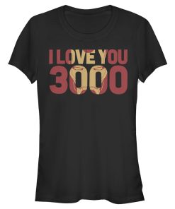 Junior’s Marvel Iron Man Forever Love 3000 T-Shirt