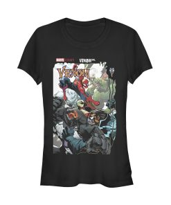 Junior’s Marvel Legacy Venom vs Spider-Man T-Shirt