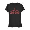 Junior’s Marvel Love You 3000 Iron Man Icons T-Shirt