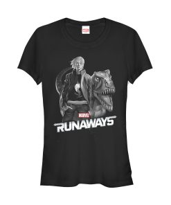 Junior’s Marvel Runaways Chase & Old Lace T-Shirt
