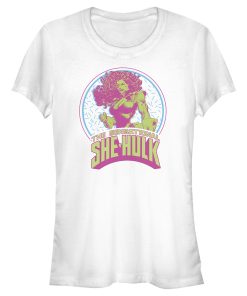 Junior’s Marvel Sensational She-Hulk Retro Frame T-Shirt