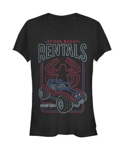Junior’s Marvel Spider-Man Buggy Rentals T-Shirt