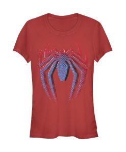 Junior’s Marvel Spider-Man Dot Logo T-Shirt