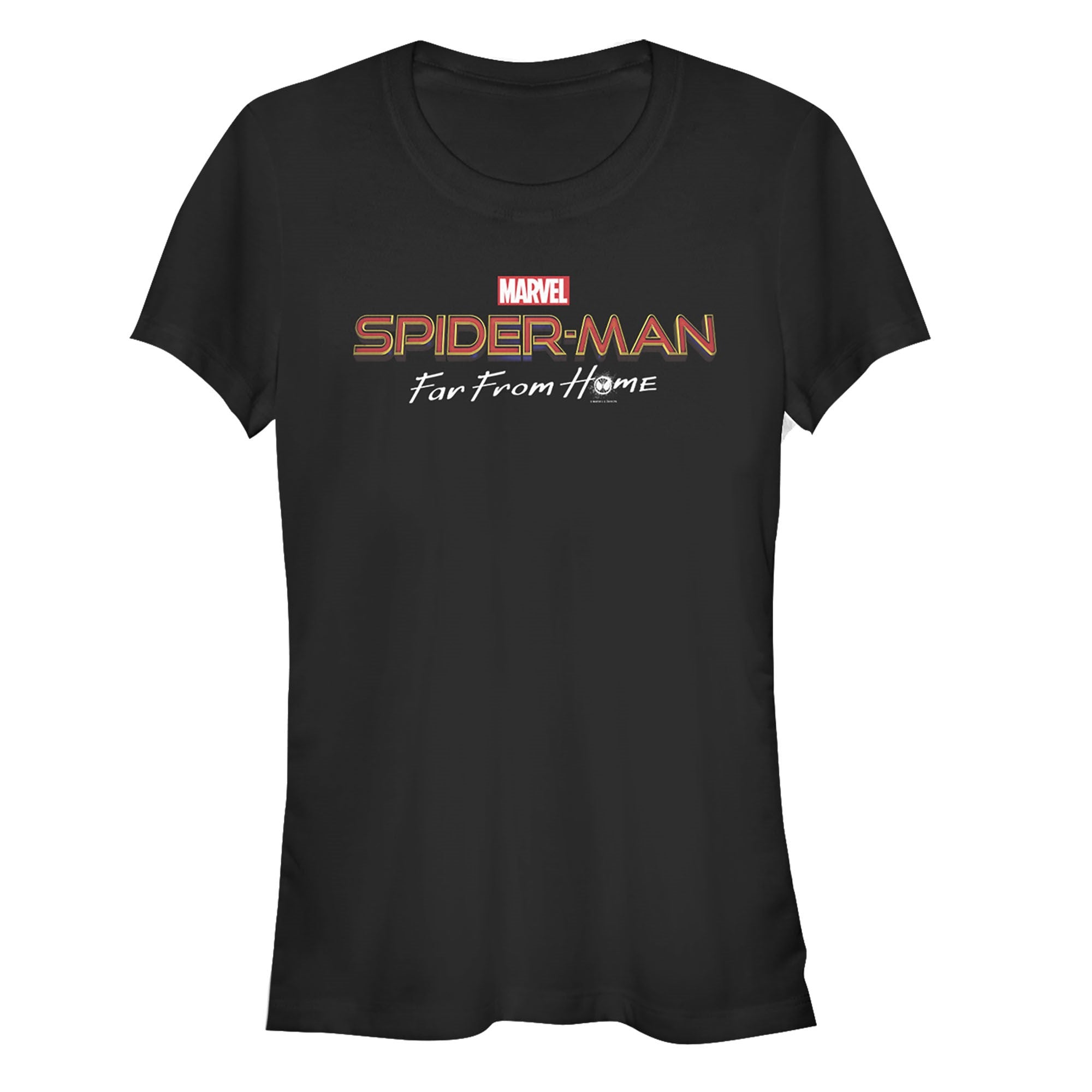 Junior's Marvel Spider-Man Far From Home Classic Logo T-Shirt Junior's Marvel Spider-Man Far From Home Classic Logo T-Shirt
