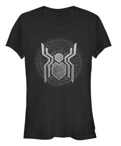 Junior’s Marvel Spider-Man Far From Home Ghostly Logo T-Shirt