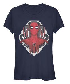 Junior’s Marvel Spider-Man Far From Home Tech Emblem T-Shirt