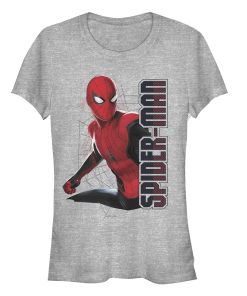 Junior’s Marvel Spider-Man Far From Home Web Coordinates T-Shirt