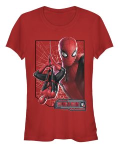 Junior’s Marvel Spider-Man Far From Home Web Frame T-Shirt