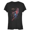 Junior’s Marvel Spider-Man Far From Home Web Shatter T-Shirt