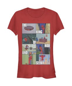 Junior’s Marvel Spider-Man Hide & Seek King T-Shirt