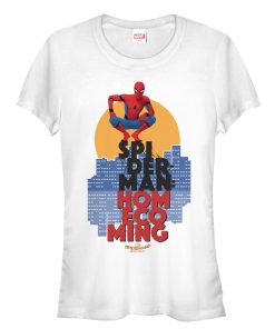 Junior’s Marvel Spider-Man Homecoming City T-Shirt