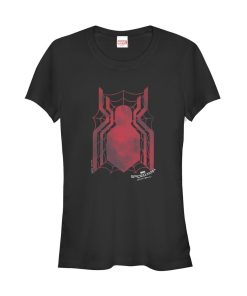 Junior’s Marvel Spider-Man Homecoming Logo Web T-Shirt