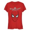 Junior’s Marvel Spider-Man Homecoming Mask Logo T-Shirt