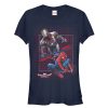 Junior’s Marvel Spider-Man Homecoming Partner Grid T-Shirt