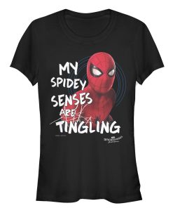 Junior’s Marvel Spider-Man Homecoming Senses T-Shirt