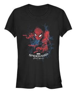 Junior’s Marvel Spider-Man Homecoming Web Frame T-Shirt