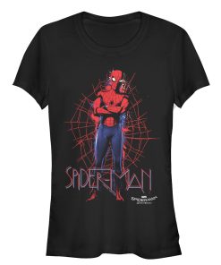 Junior’s Marvel Spider-Man Homecoming Web T-Shirt