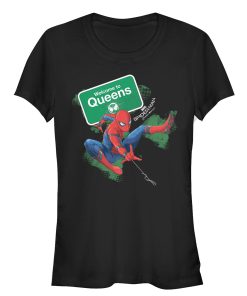 Junior’s Marvel Spider-Man Homecoming Welcome to Queens T-Shirt
