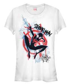 Junior’s Marvel Spider-Man Into the Spider-Verse Graffiti T-Shirt