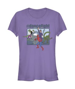 Junior’s Marvel Spider-Man #dancefight Party T-Shirt