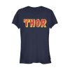 Junior’s Marvel Thor Text Logo T-Shirt