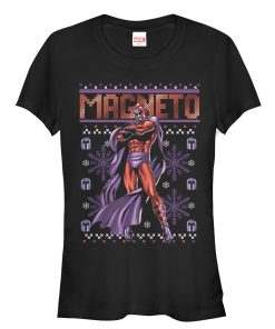 Junior’s Marvel Ugly Christmas X-Men Magneto T-Shirt