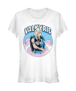 Junior’s Marvel Valkyrie Cartoon T-Shirt