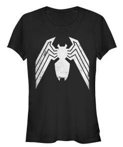 Junior’s Marvel Venom Distressed Logo T-Shirt