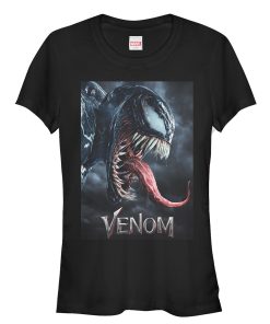 Junior’s Marvel Venom Film Tongue Portrait T-Shirt
