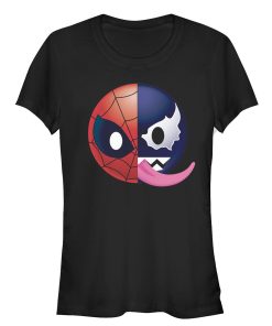 Junior’s Marvel Venom Spider-Man Split Emoji T-Shirt