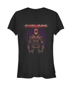 Junior’s Marvel X-Men Cyclops Grid T-Shirt
