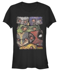 Junior’s Marvel Zombies Hero Faces T-Shirt