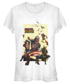 Junior’s Marvel Zombies Heroes Battle T-Shirt