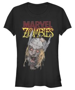 Junior’s Marvel Zombies Thor Face T-Shirt