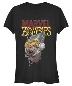 Junior’s Marvel Zombies Wasp Face T-Shirt