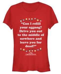 Junior’s National Lampoon’s Christmas Vacation Leave You for Dead Quote T-Shirt
