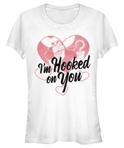 Junior’s Peter Pan Valentine’s Day Captain Hook I’m Hooked on You T-Shirt
