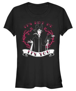 Junior’s Sleeping Beauty Maleficent Valentine’s Day It’s Not Me, It’s You T-Shirt