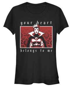 Junior’s Snow White and the Seven Dwarfs Evil Queen Your Heart Belongs To Me Box T-Shirt