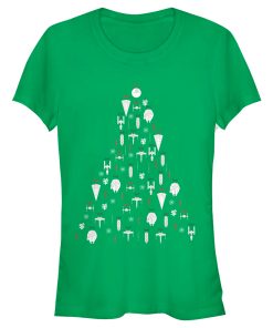 Junior’s Star Wars Galactic Christmas Ornaments T-Shirt