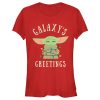Junior’s Star Wars The Mandalorian Christmas The Child Greetings T-Shirt