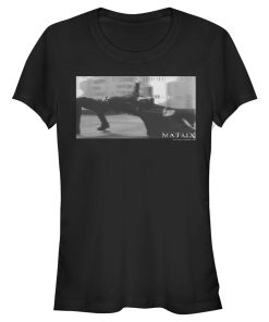 Junior’s The Matrix Bullet Dodge T-Shirt