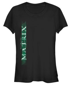 Junior’s The Matrix Vertical Logo T-Shirt
