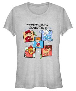 Junior’s The Year Without a Santa Claus Character Panel T-Shirt