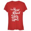 Junior’s The Year Without a Santa Claus White Logo Stack T-Shirt