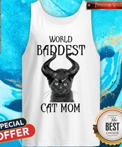 Maleficent Cat World Baddest Cat Mom Shirt 4