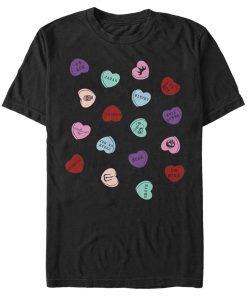 Men’s Disney Villains Valentine’s Day Candy Hearts T-Shirt